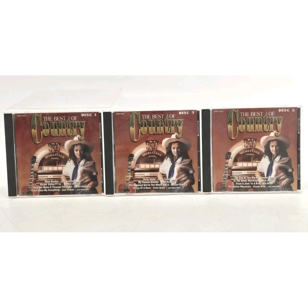3 CD Lot The Best of Country- Discs 1, 2, And 3 With Various Artists